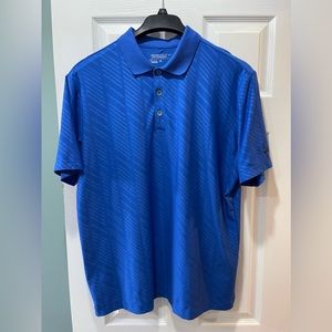 Nike DRI-FIT Tour Performance Golf Shirt Men’s Large Short Sleeve Pullover Blue
